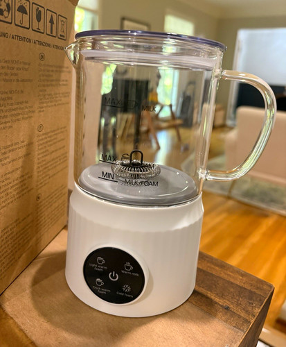 Electric milk frother warmer - frother,